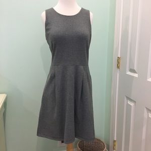 Madewell Dress Grey Cotton Size S With Pockets